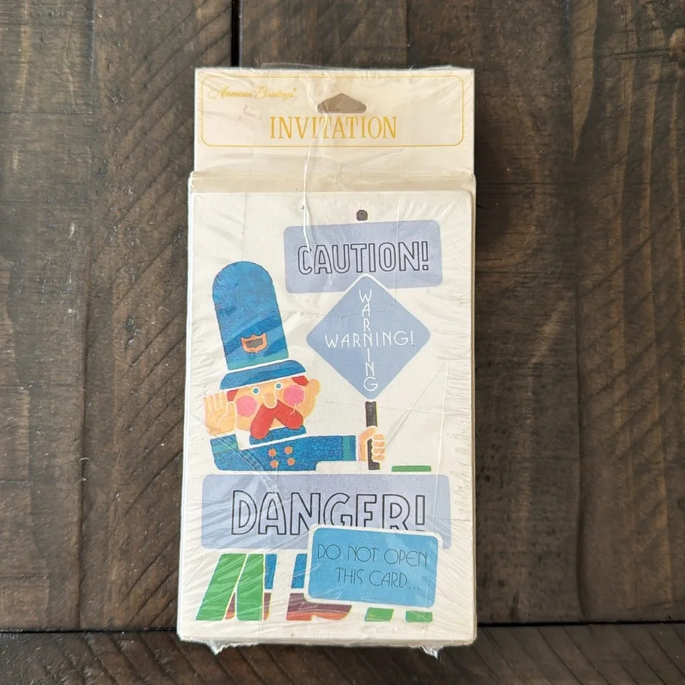 4 packages of American Greetings vintage child's birthday invite cards.